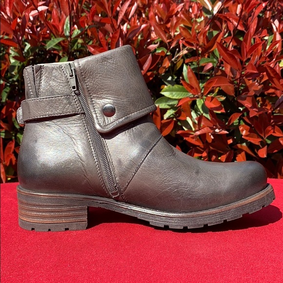 Jafa 492 Graphite Cuffed Ankle Boots Size 38 - Picture 2 of 10